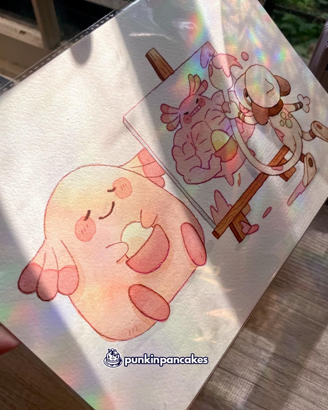 Smeargle Painting - Original Watercolor