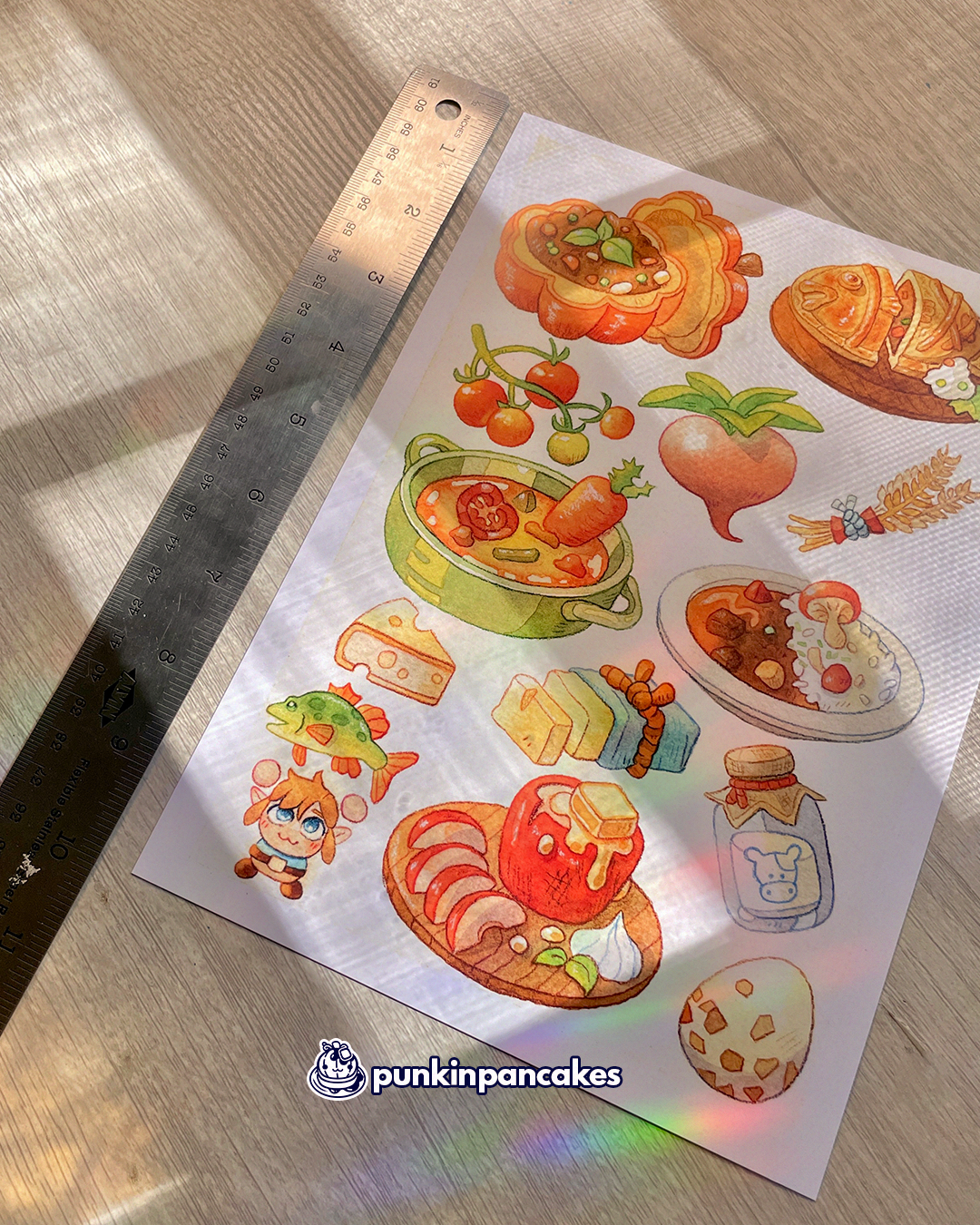 Zelda Food Print 10x7 inches