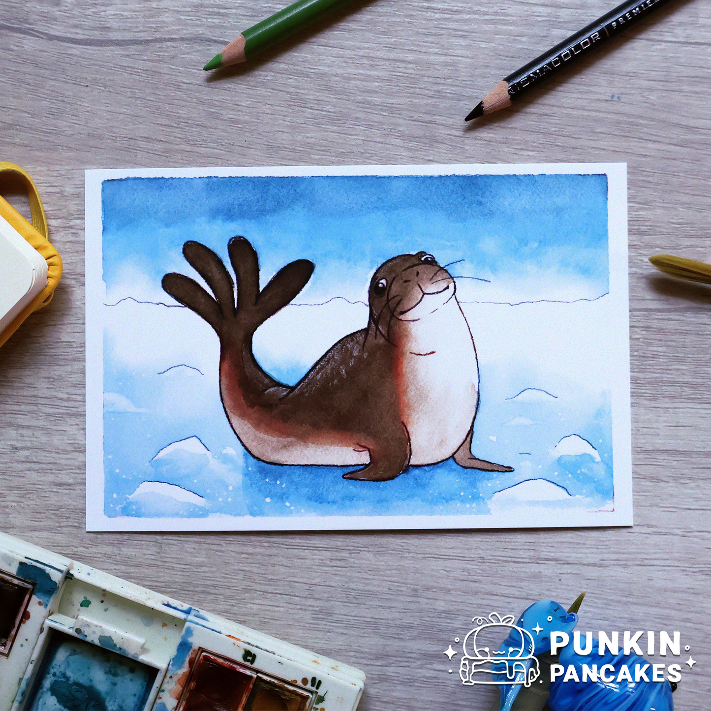 Silly Seal Print 4x6 inches