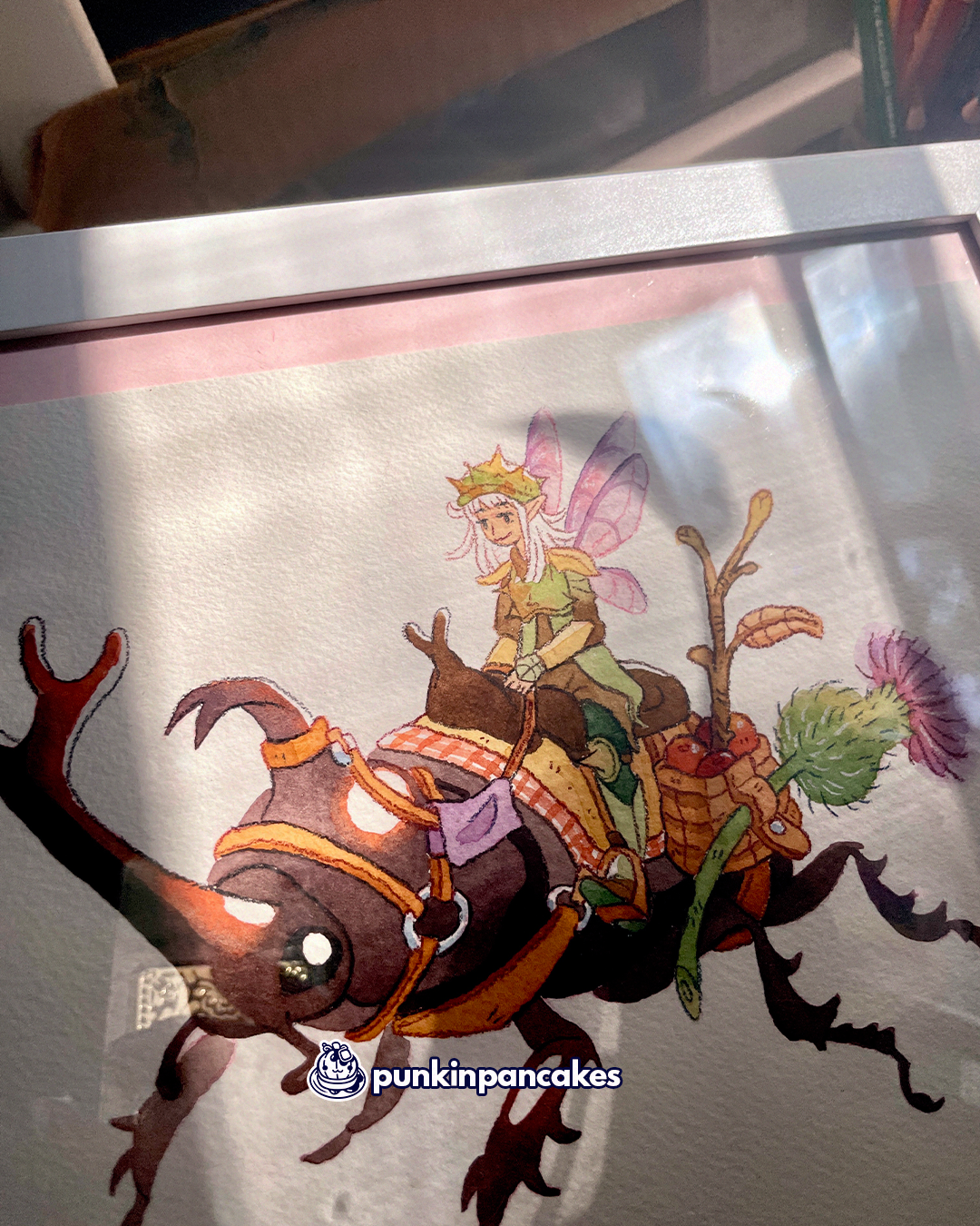 Beetle Jockey - Original Watercolor