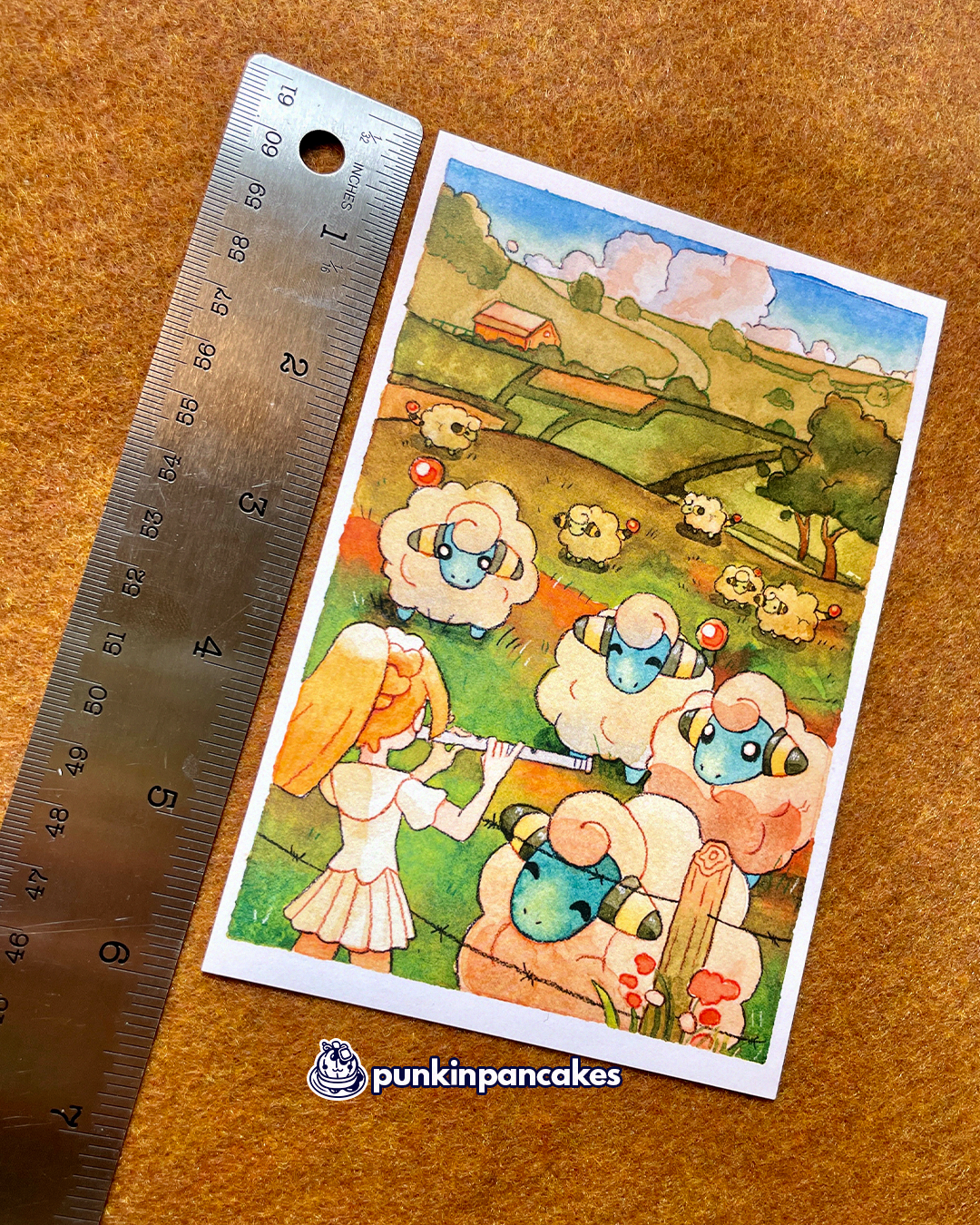 Mareep Pasture Print 4x6 inches