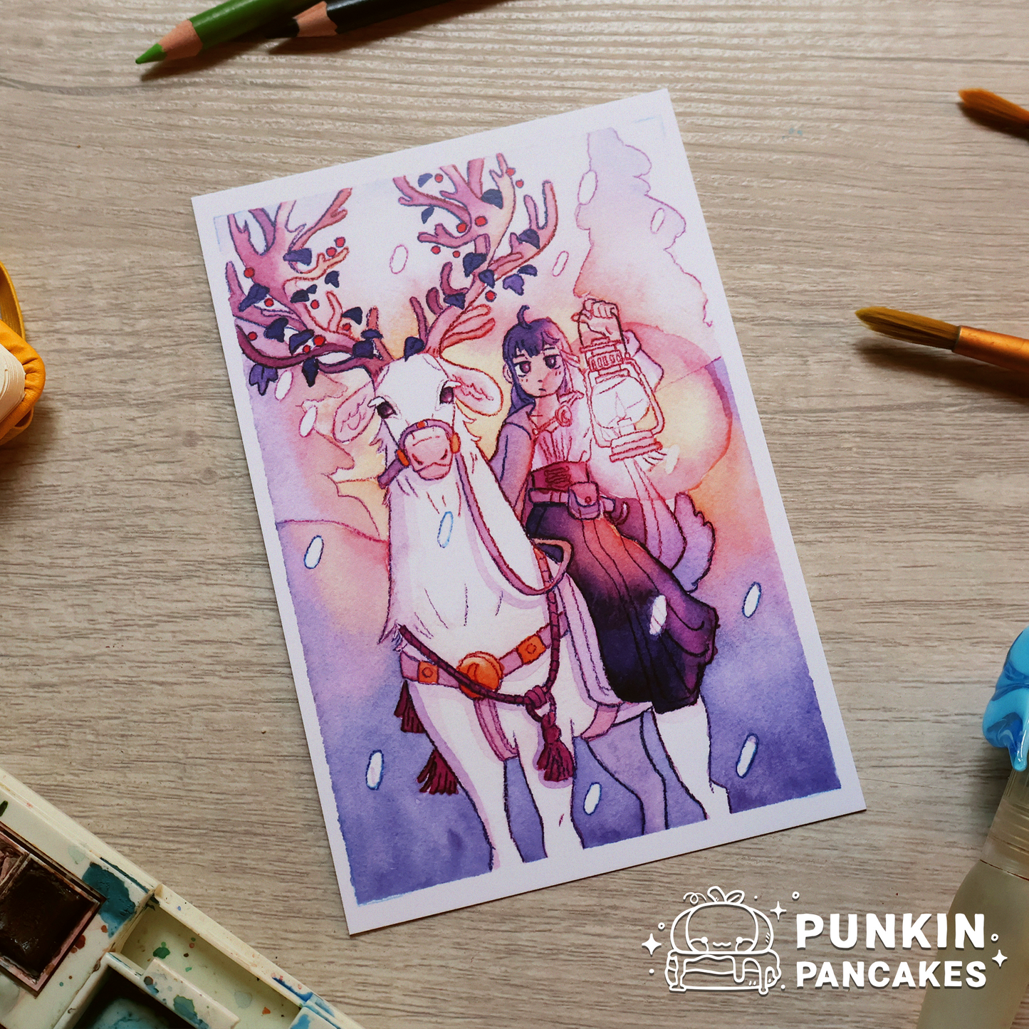 Princess and Elk Print in 2 Sizes