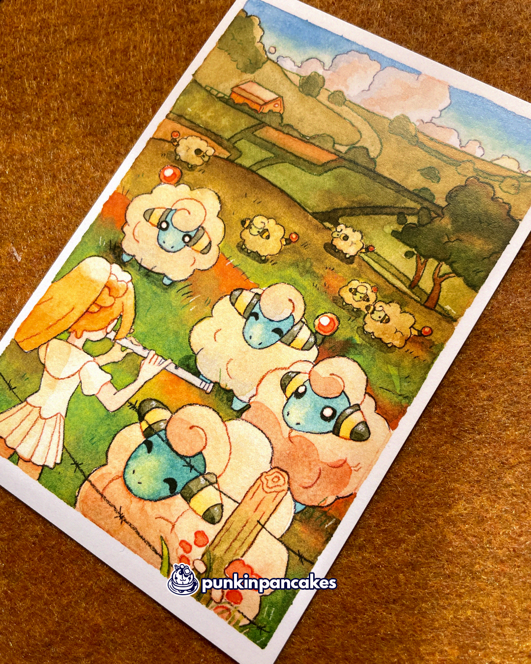 Mareep Pasture Print 4x6 inches