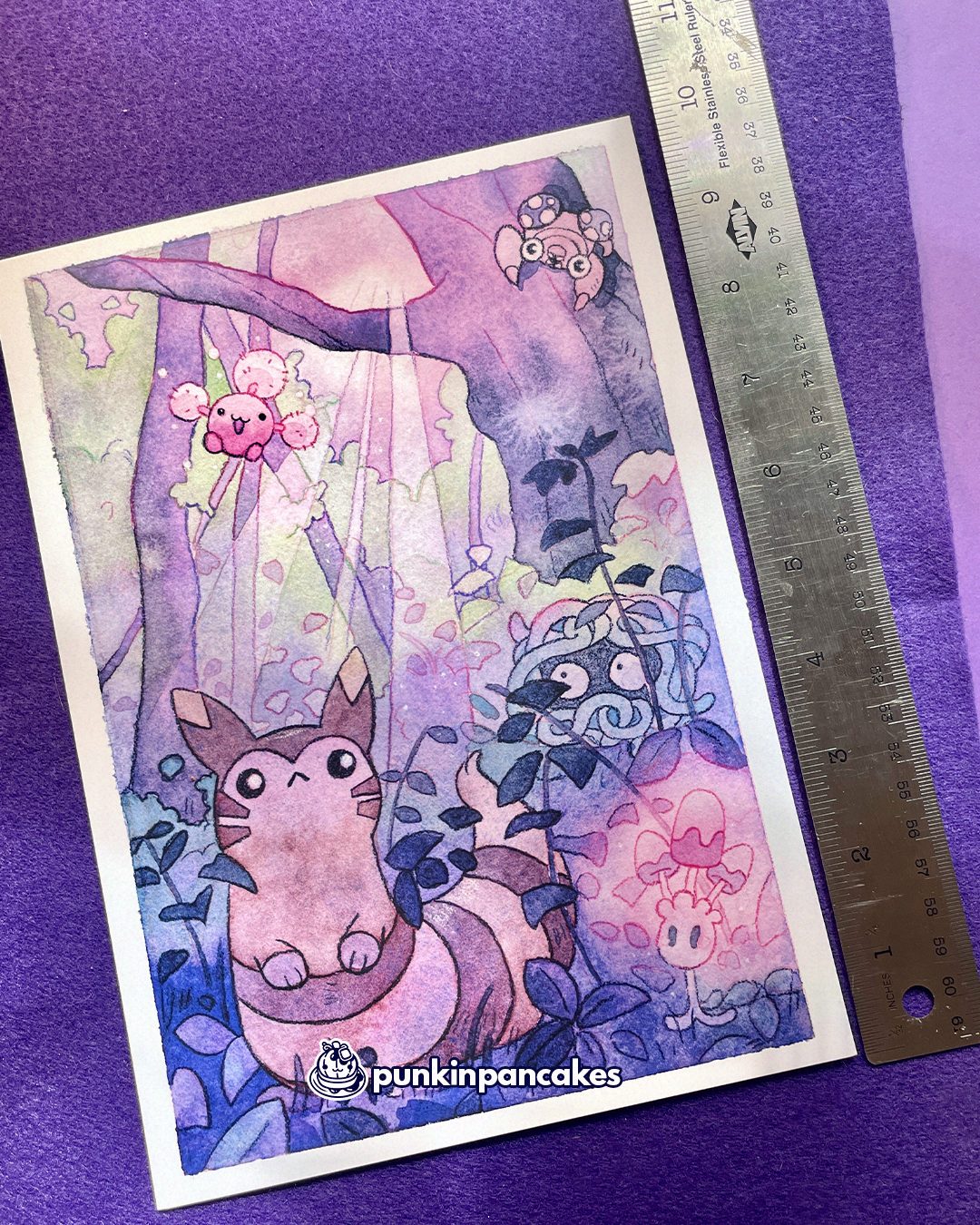 Furret in the Forest Print in 2 Sizes