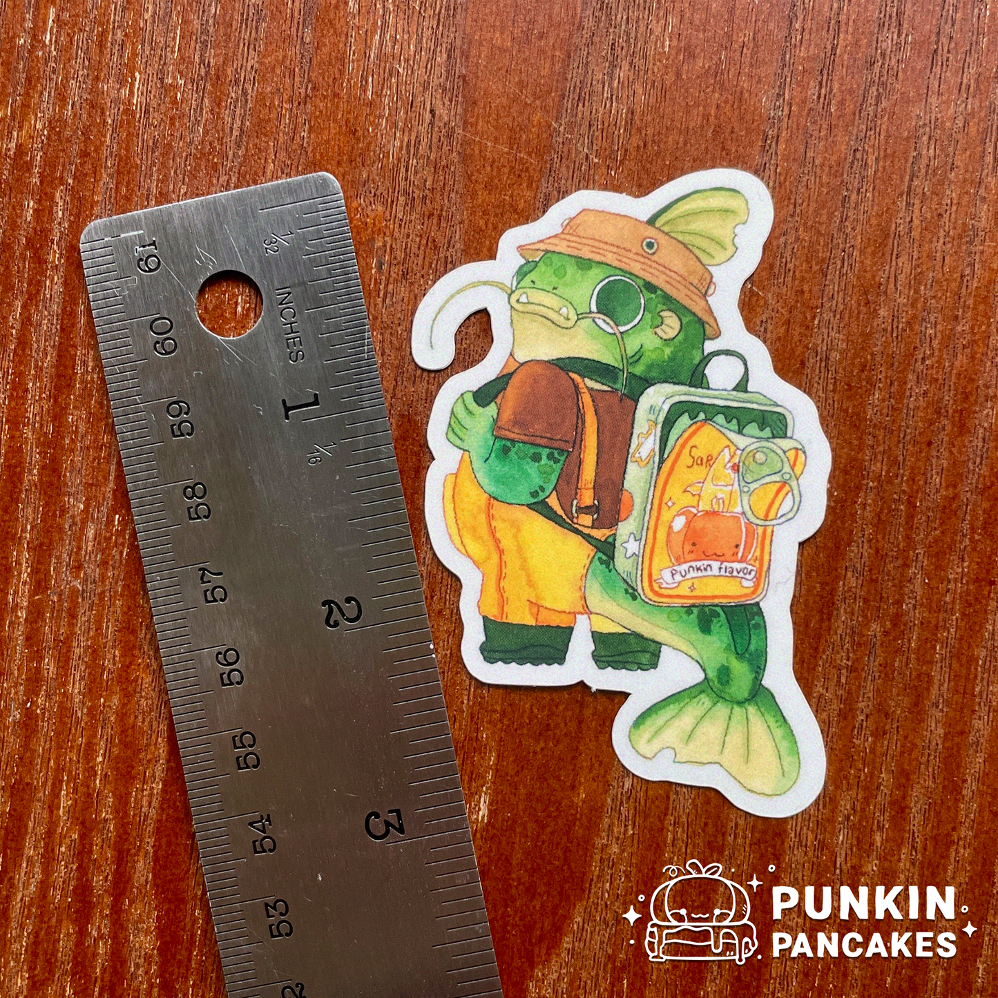 Catfish with a Backpack Sticker