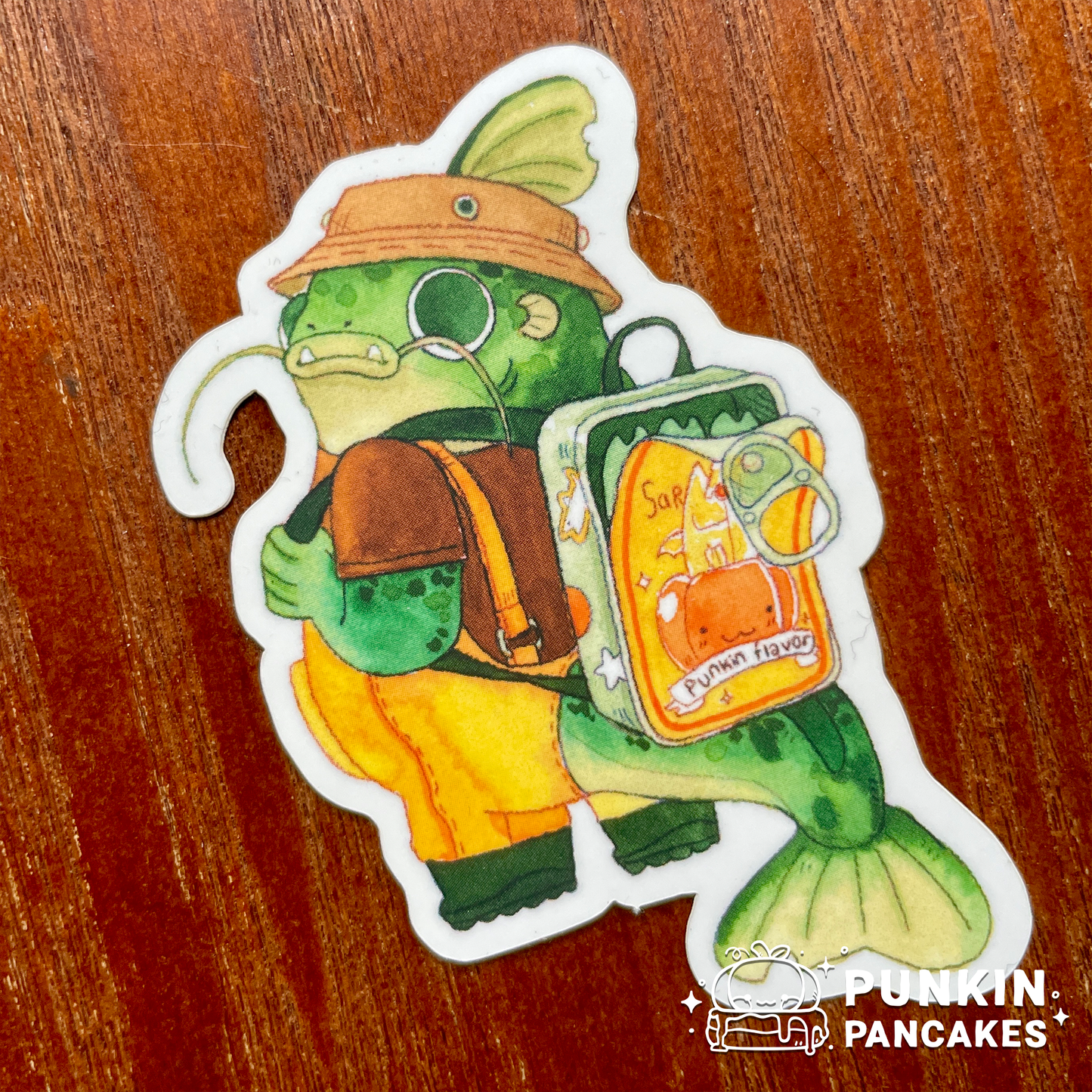 Catfish with a Backpack Sticker