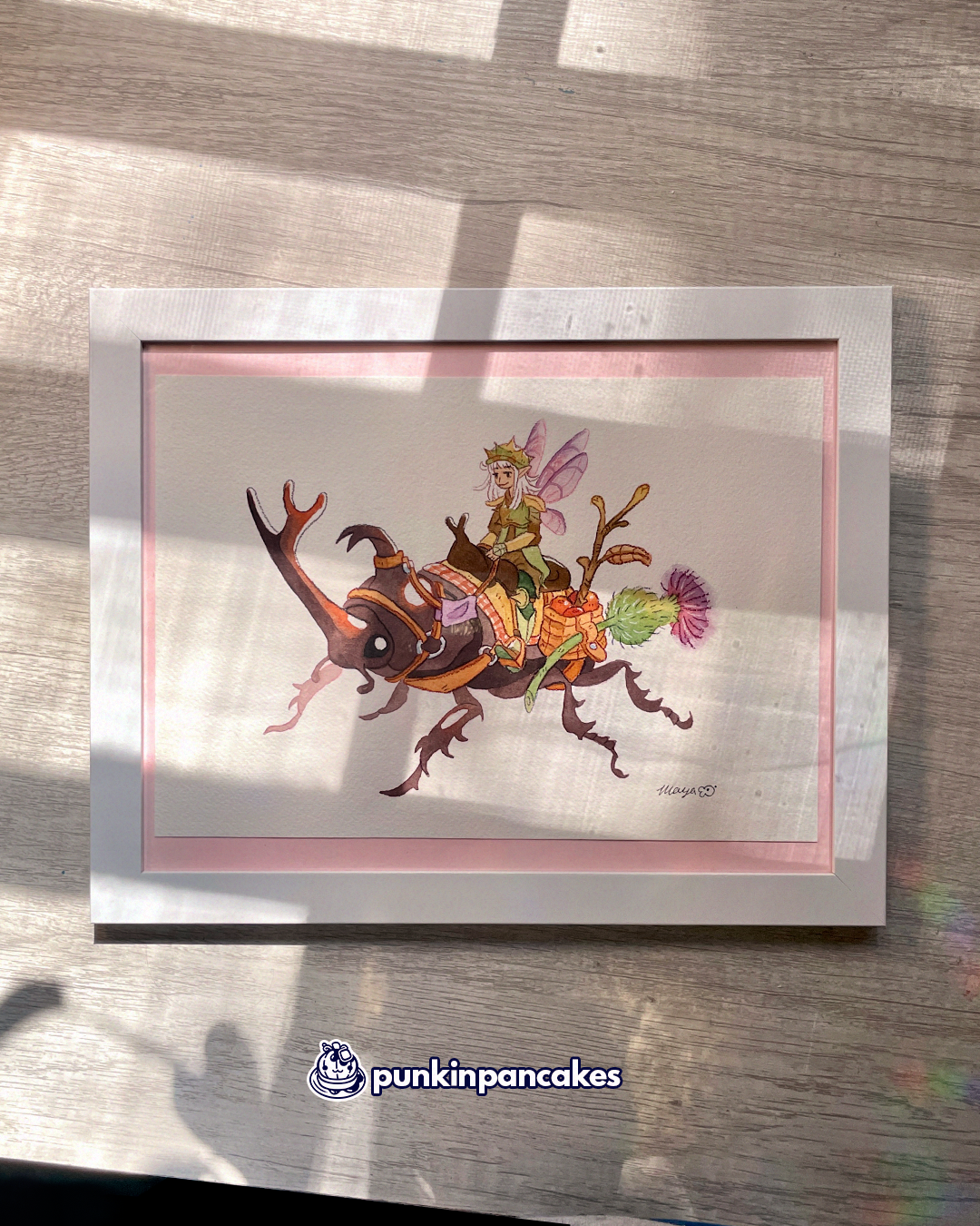 Beetle Jockey - Original Watercolor