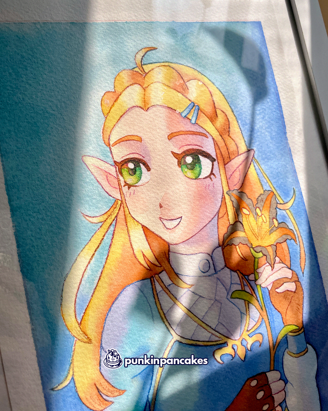Princess Zelda - Original Watercolor