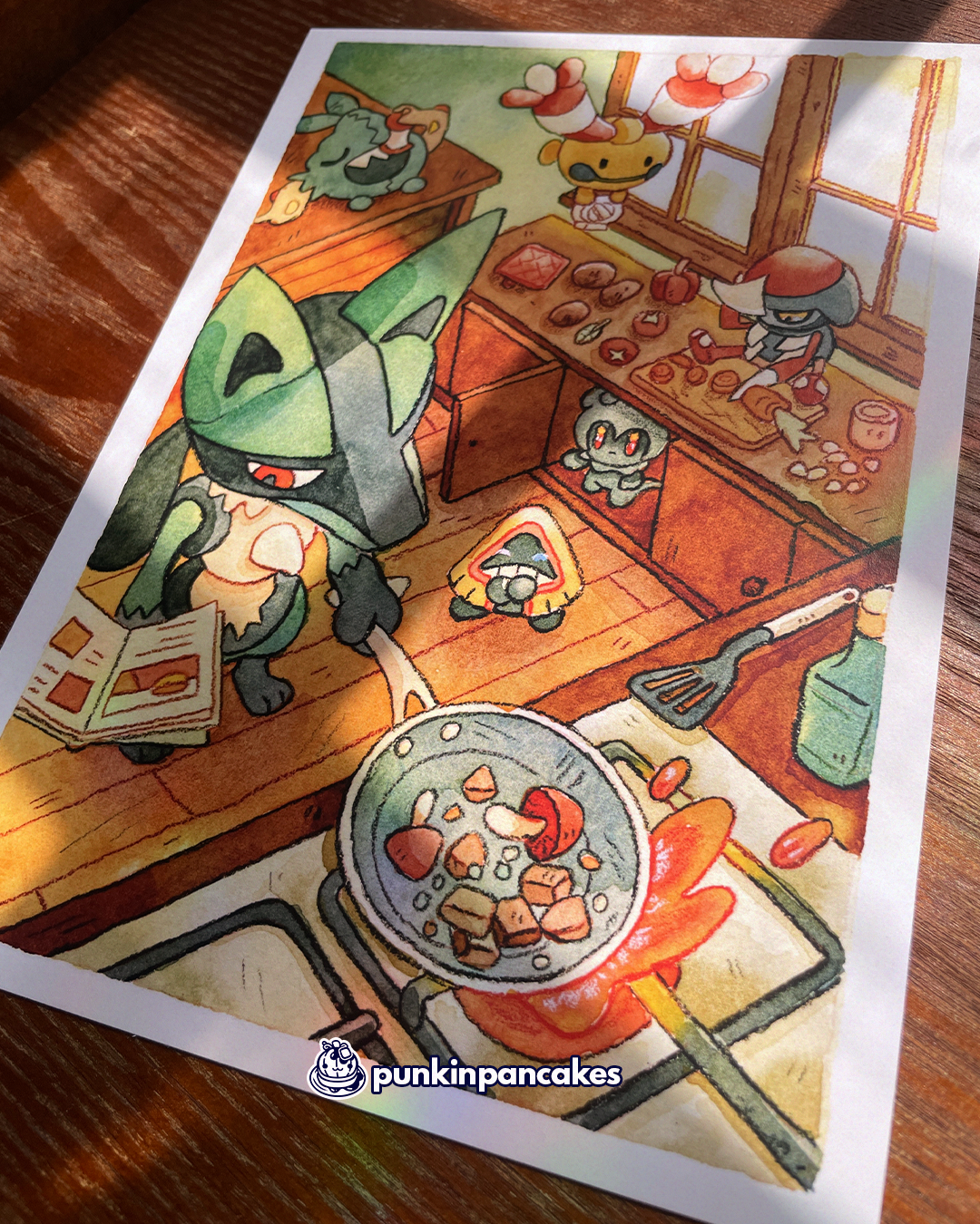 Lucario Cooking in 2 Sizes