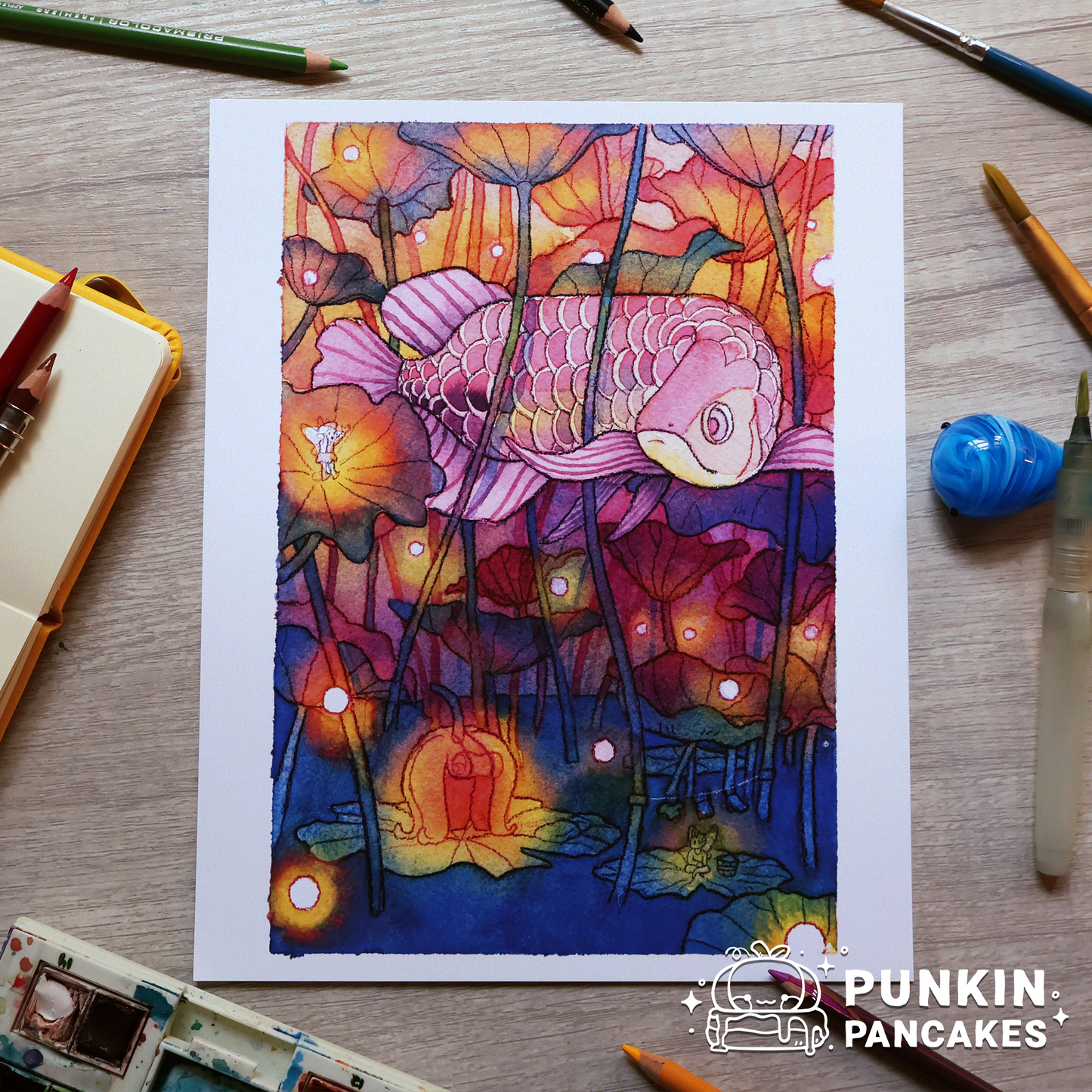 Arowana and Fairies Print in 2 Sizes