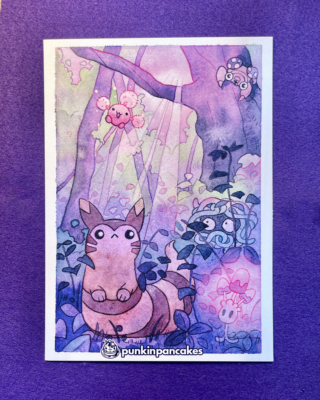 Furret in the Forest Print in 2 Sizes