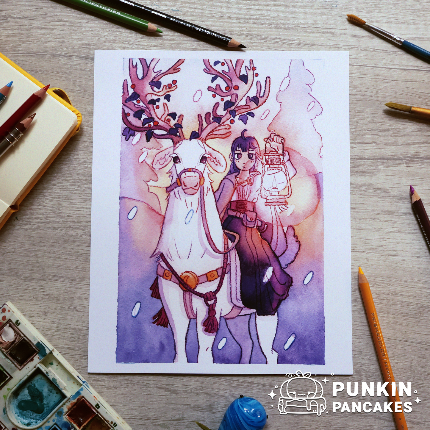 Princess and Elk Print in 2 Sizes