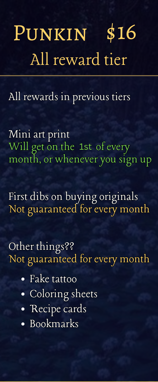 Punkin Tier Rewards