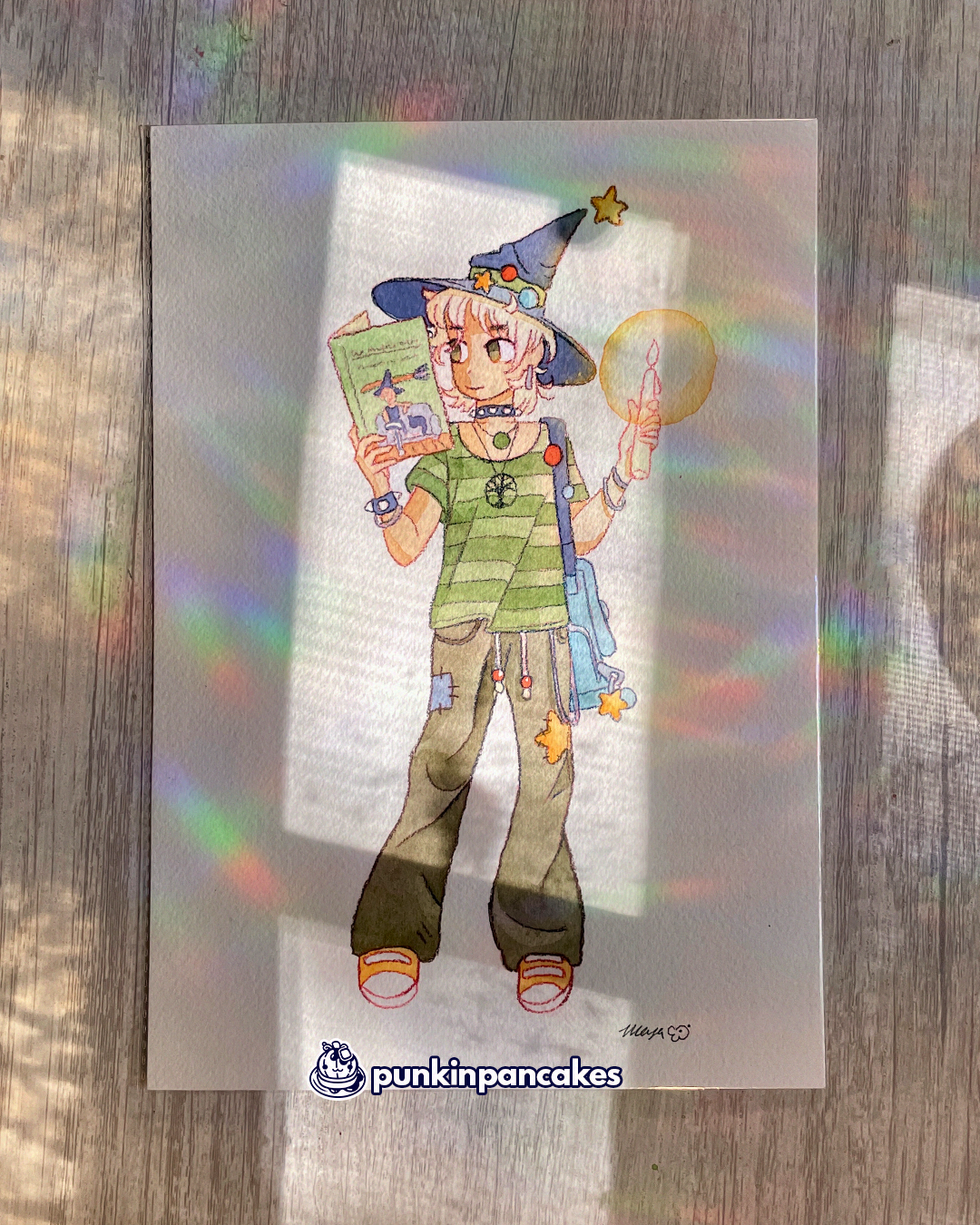 Grunge Witch - Original Watercolor