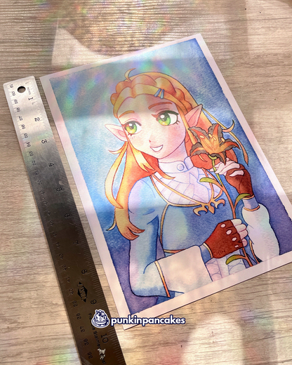 Princess Zelda Print in 2 Sizes