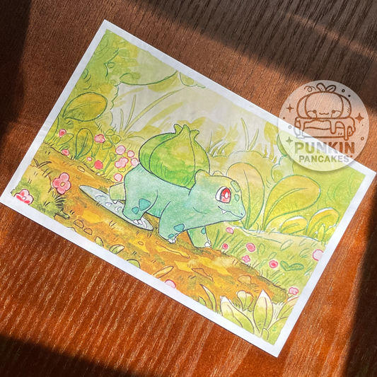 Bulbasaur Print 4 x 6 inches