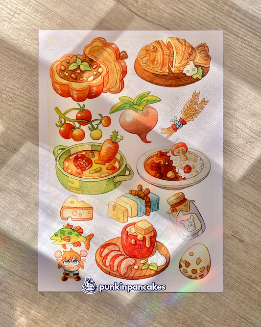 Zelda Food Print 10x7 inches