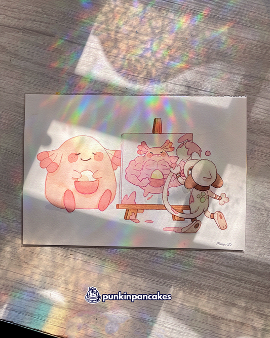 Smeargle Painting - Original Watercolor