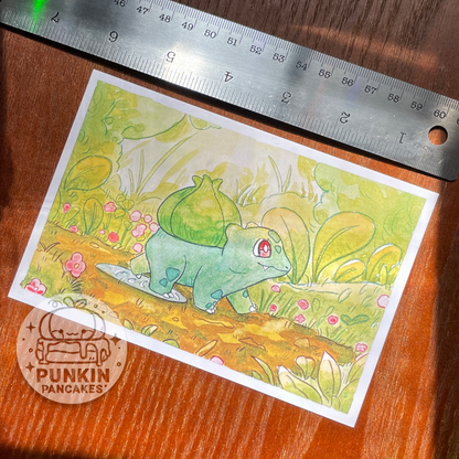 Bulbasaur Print 4 x 6 inches