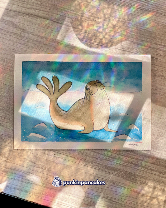Seal - Original Watercolor