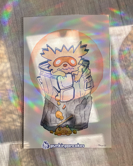 Zigzagoon - Original Watercolor