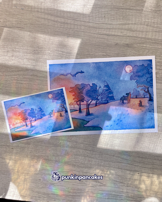 Snowy Print in 2 Sizes