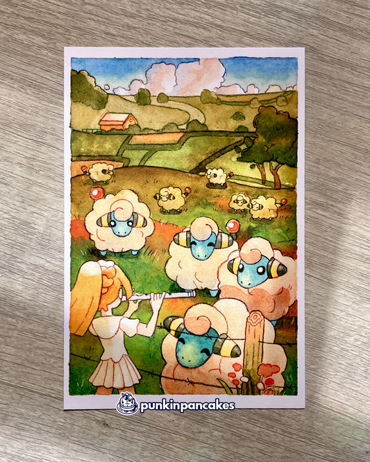 Mareep Pasture Print 4x6 inches