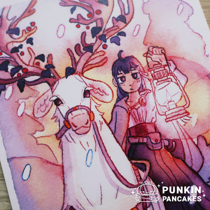 Princess and Elk Print in 2 Sizes
