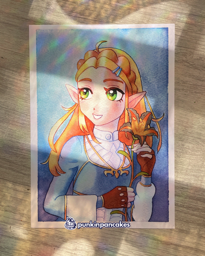 Princess Zelda Print in 2 Sizes