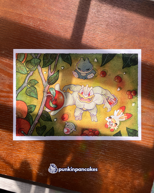 Machamp Apple Print 10x7 inches