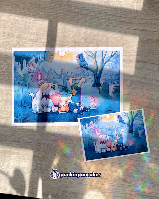 Cubone Graveyard Print in 2 Sizes