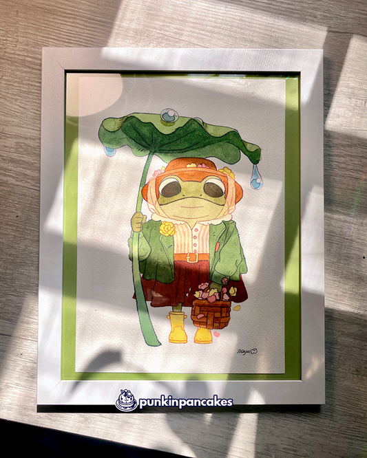 Little Toad Lady - Original Watercolor