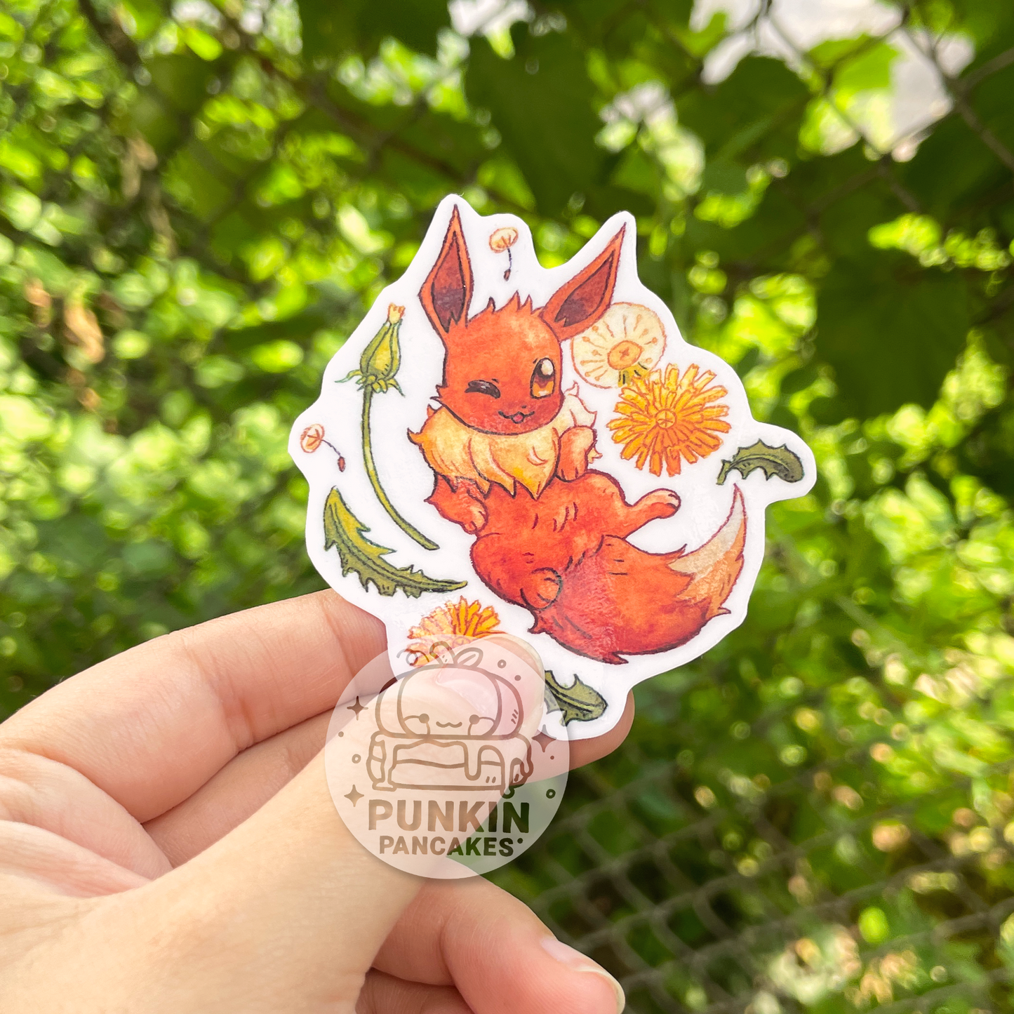 Eeveelutions & Flowers Stickers