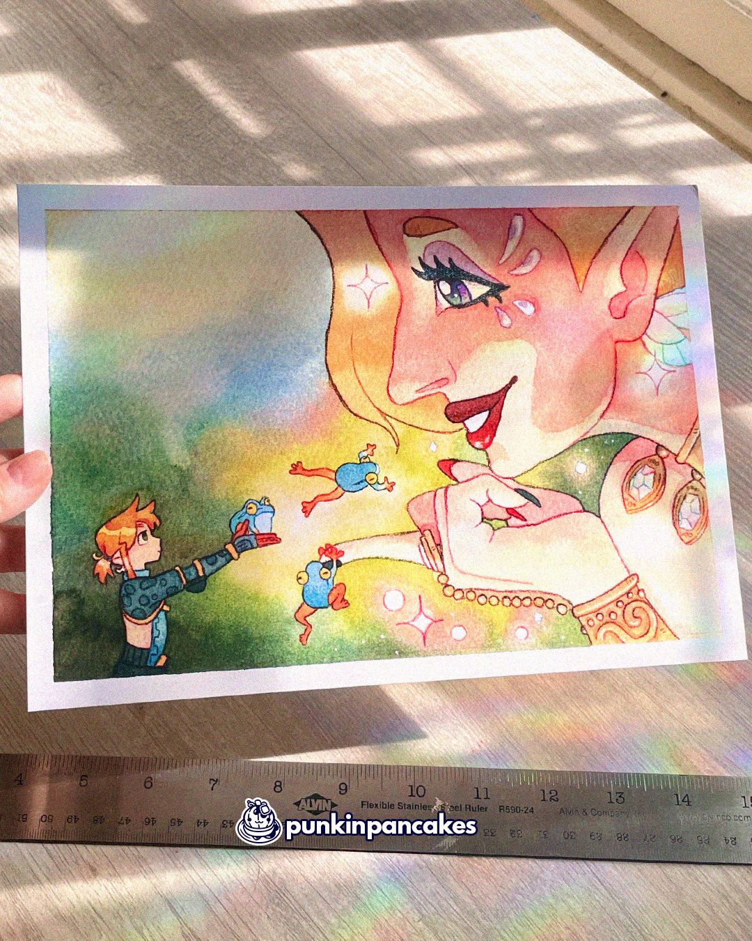 Link and a Great Fairy 10x7 inches