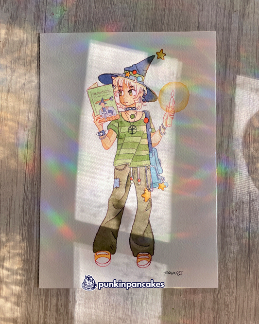 Grunge Witch - Original Watercolor