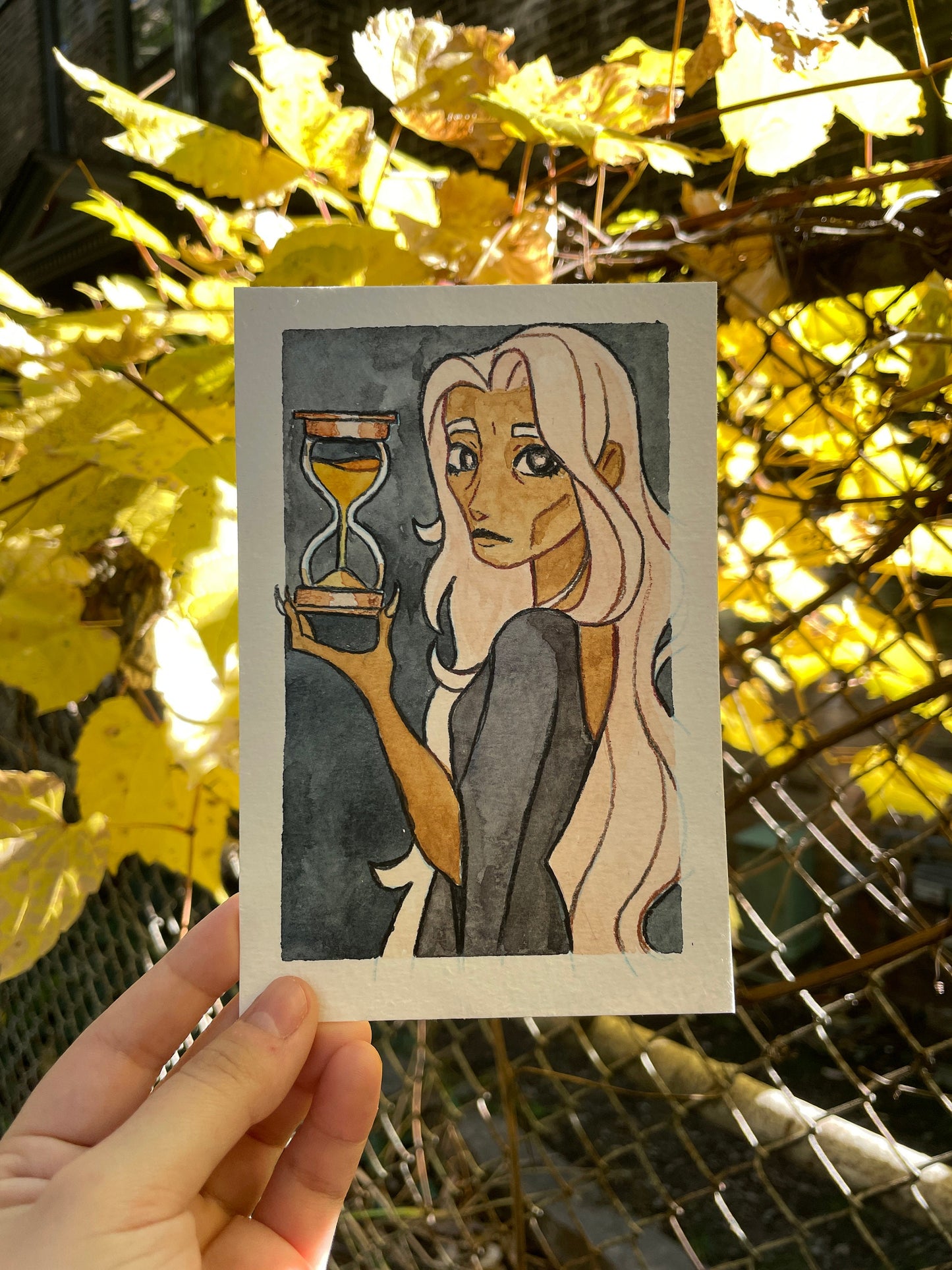 Hourglass - Original Watercolor