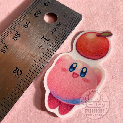 Kirby Heart, Orange, Strawberry, and Blue Drink Sticker