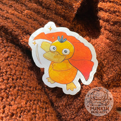 Psyduck with a cloak Sticker