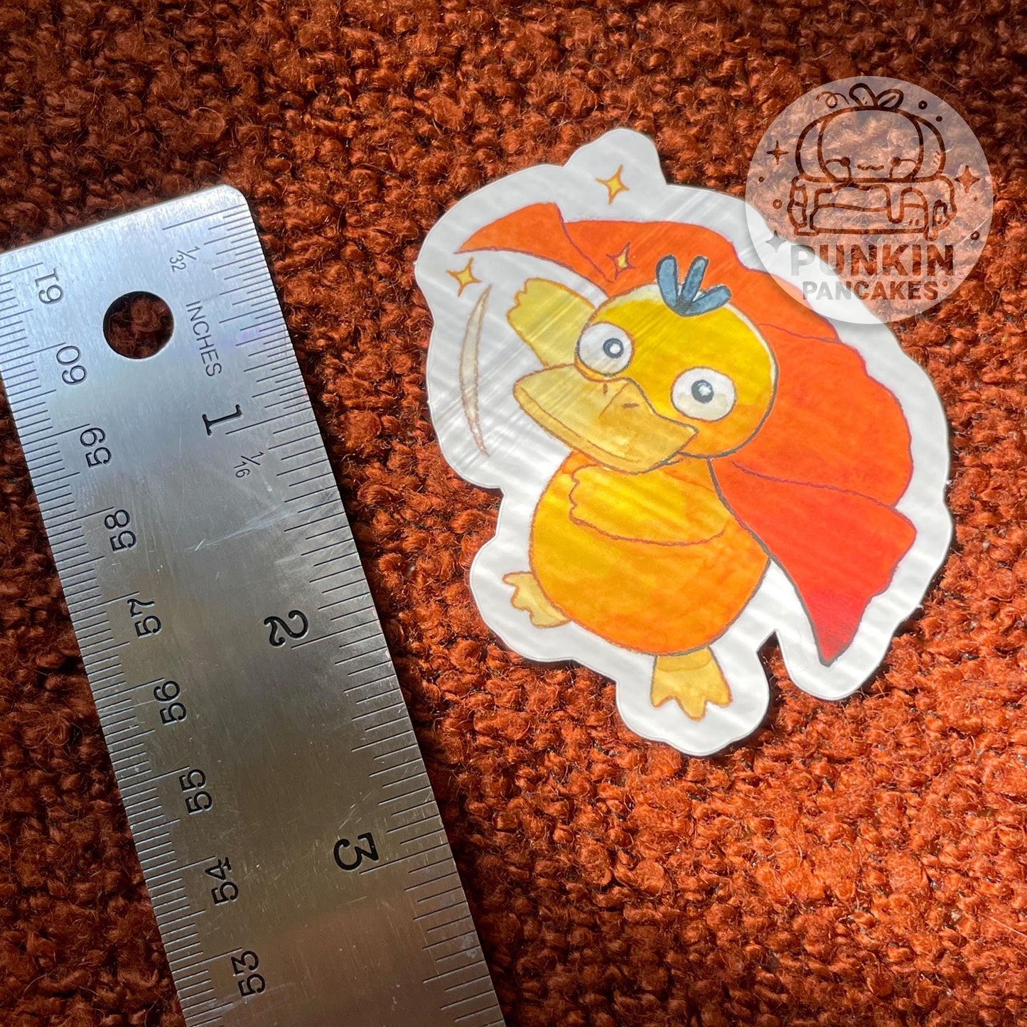 Psyduck with a cloak Sticker