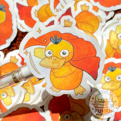 Psyduck with a cloak Sticker