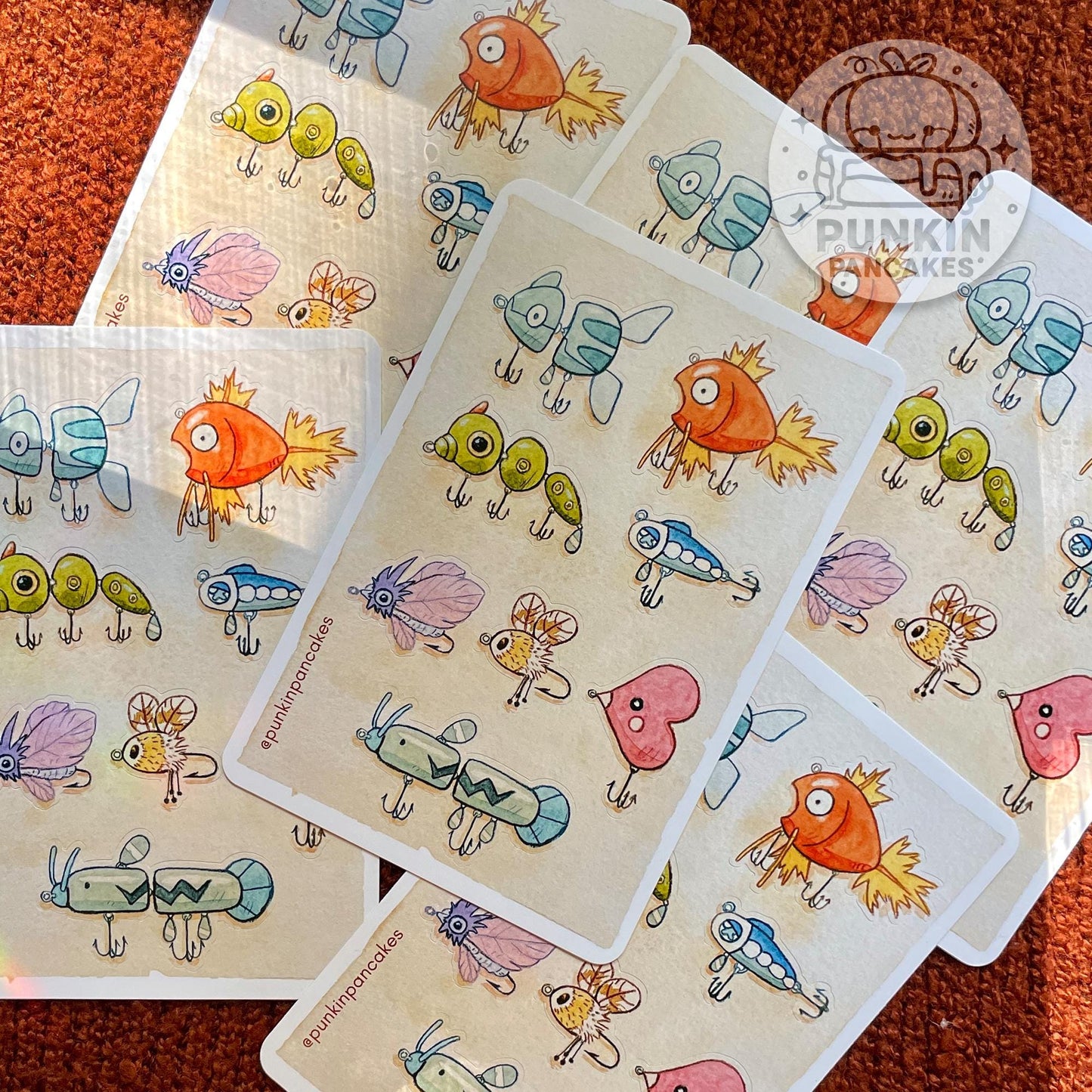 Poké Fishing Lure Sticker Sheet