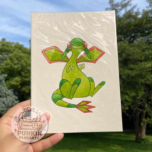 Flygon - Original Watercolor