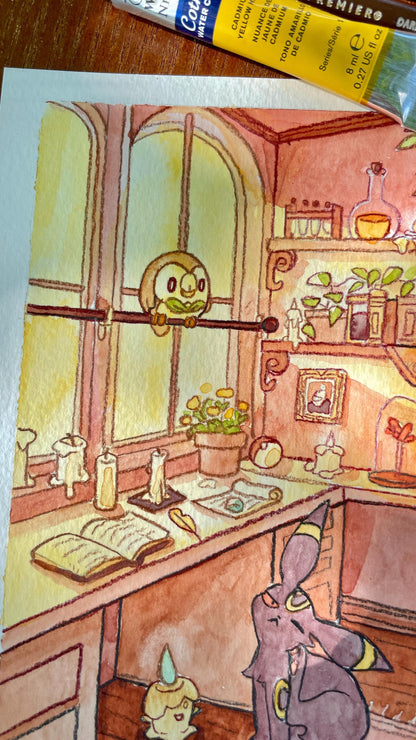 Pokewitch Study - Original Watercolor