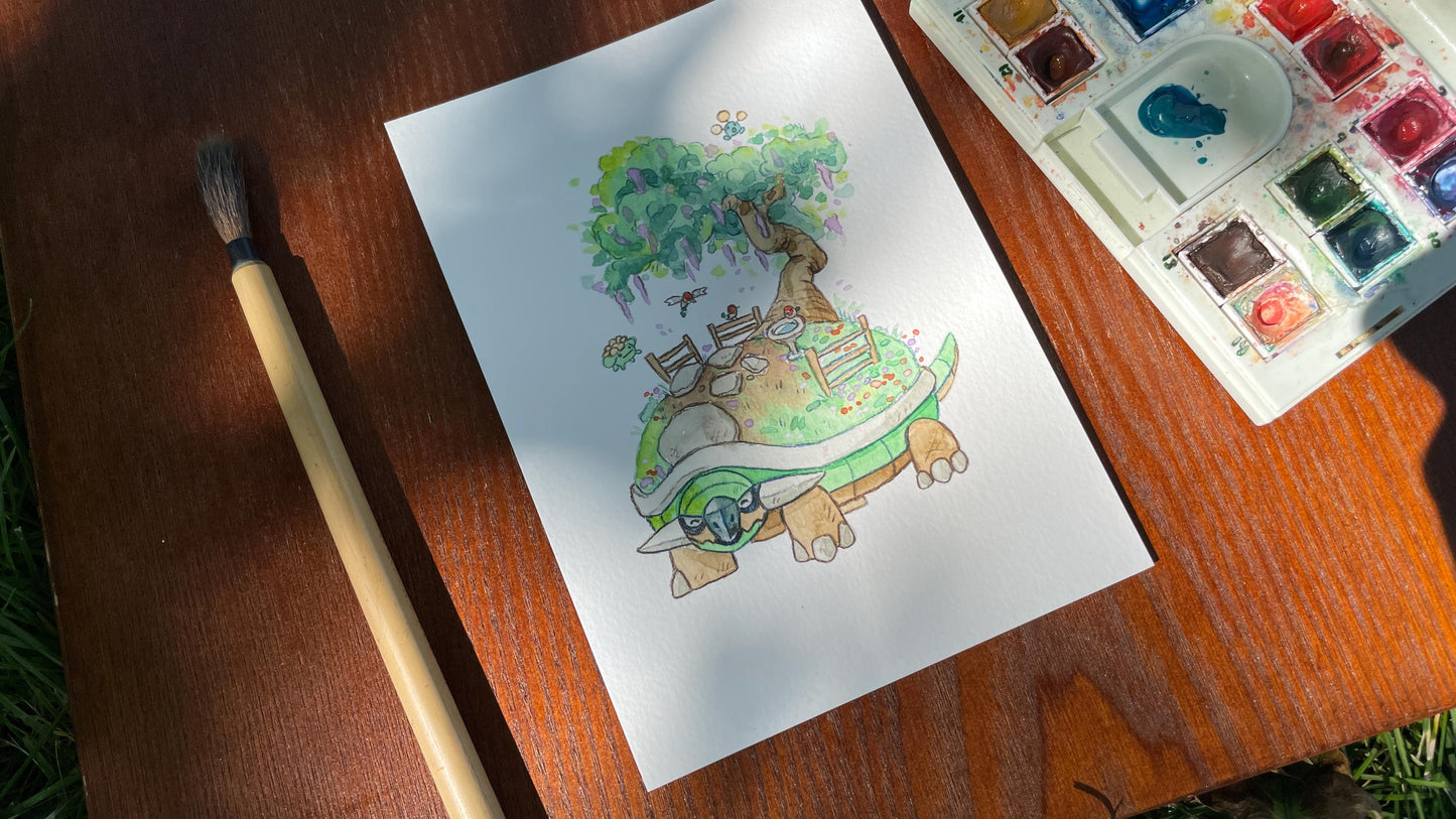 Torterra - Original Watercolor