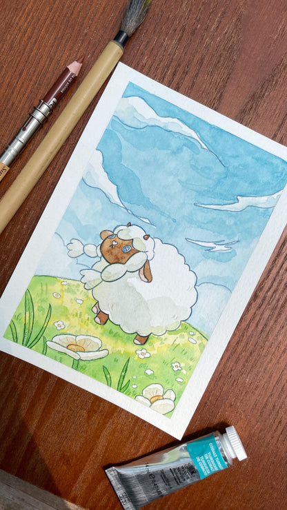 Wooloo - Original Watercolor