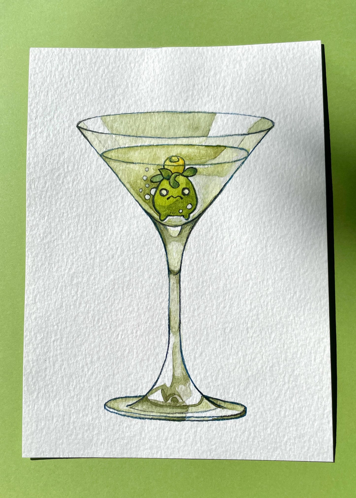 Martini Smoliv - Original Watercolor