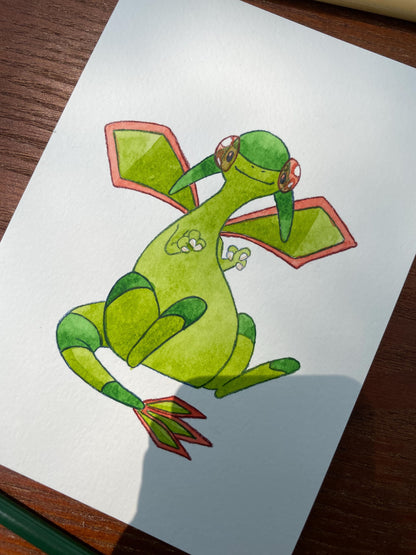 Flygon - Original Watercolor