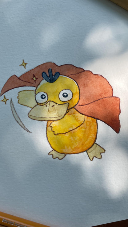 Psyduck - Original Watercolor