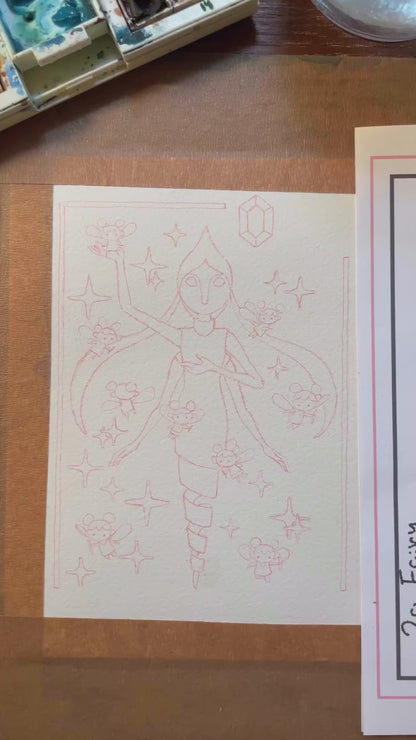 Zelda Fairies - Original Watercolor