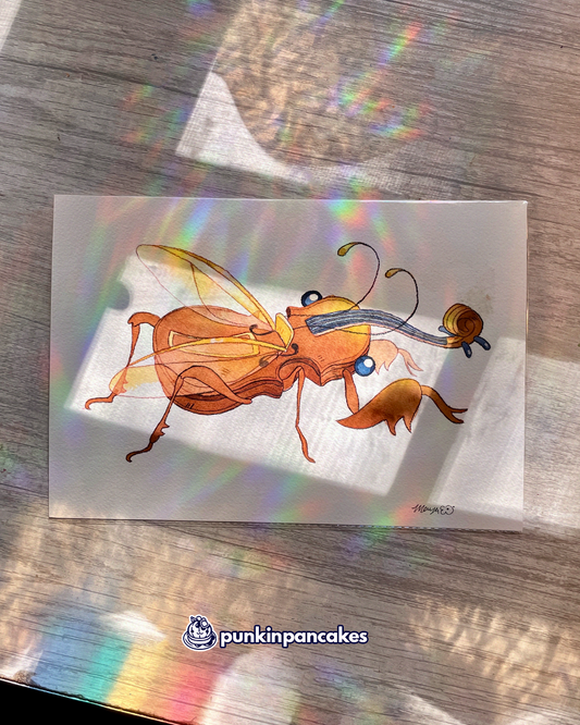 Violin Bug - Original Watercolor